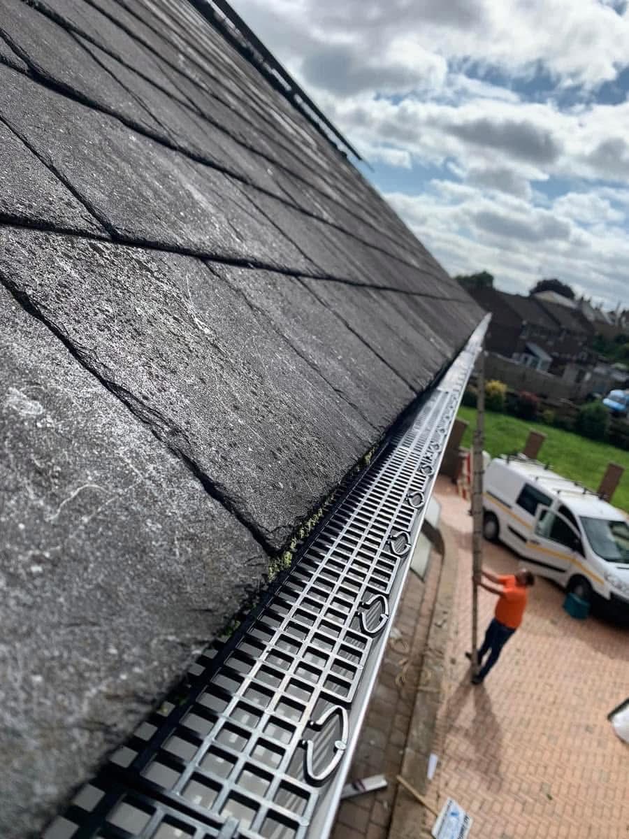 Gutter installation project in Bude
