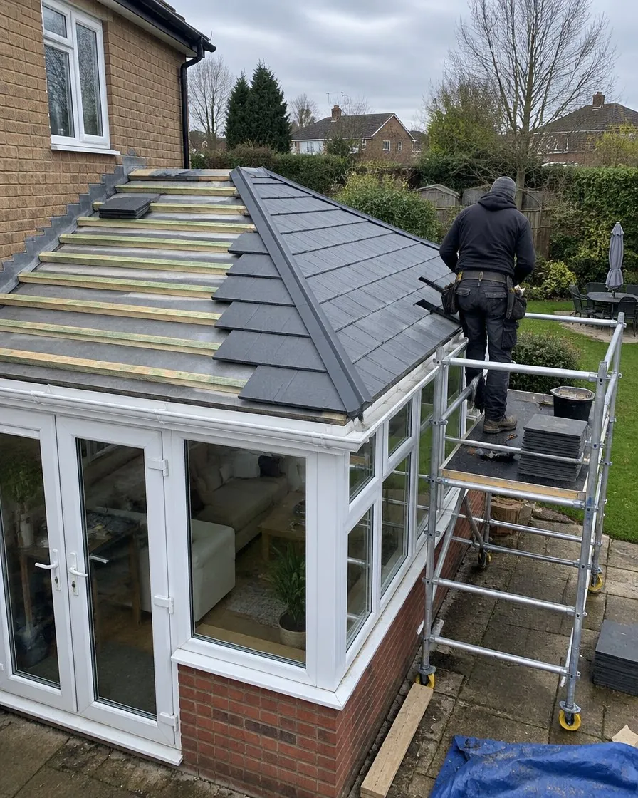 Conservatory roof replacement in Bude