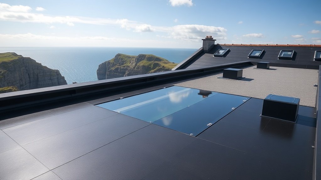 Flat roof installation in Bude