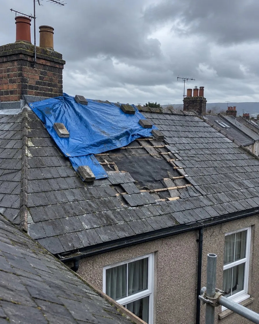 Storm damage and insurance work in Bude
